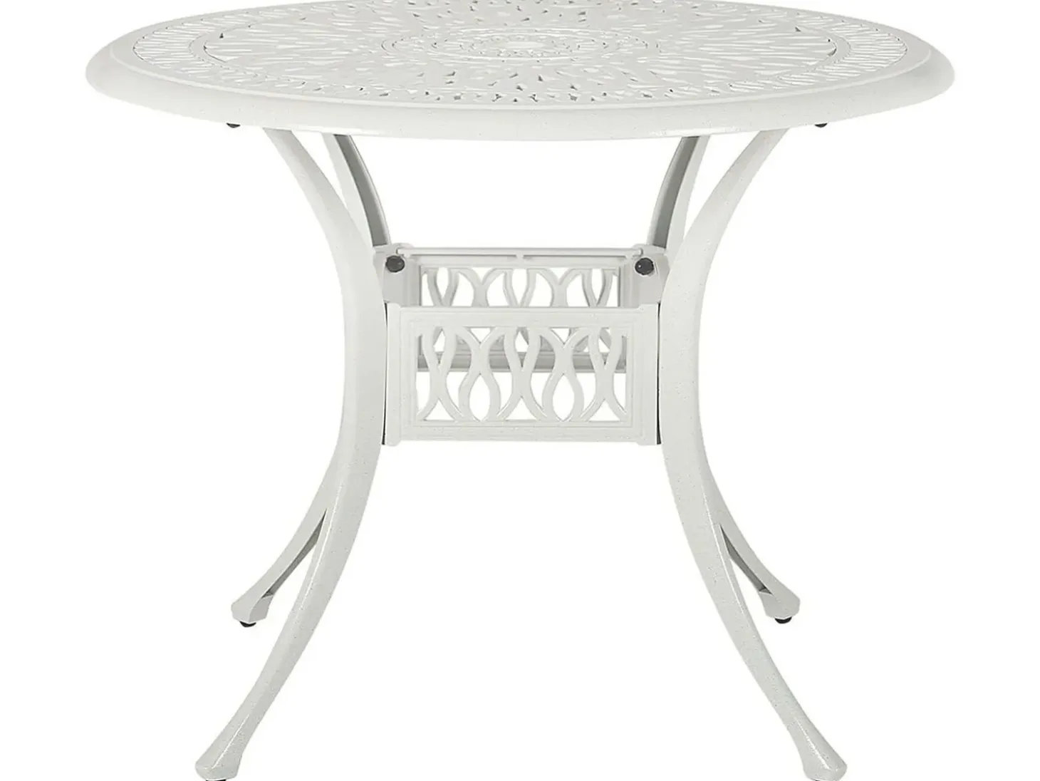 Bistro bord ANCONA 90 cm 90 cm Metal Cremehvid