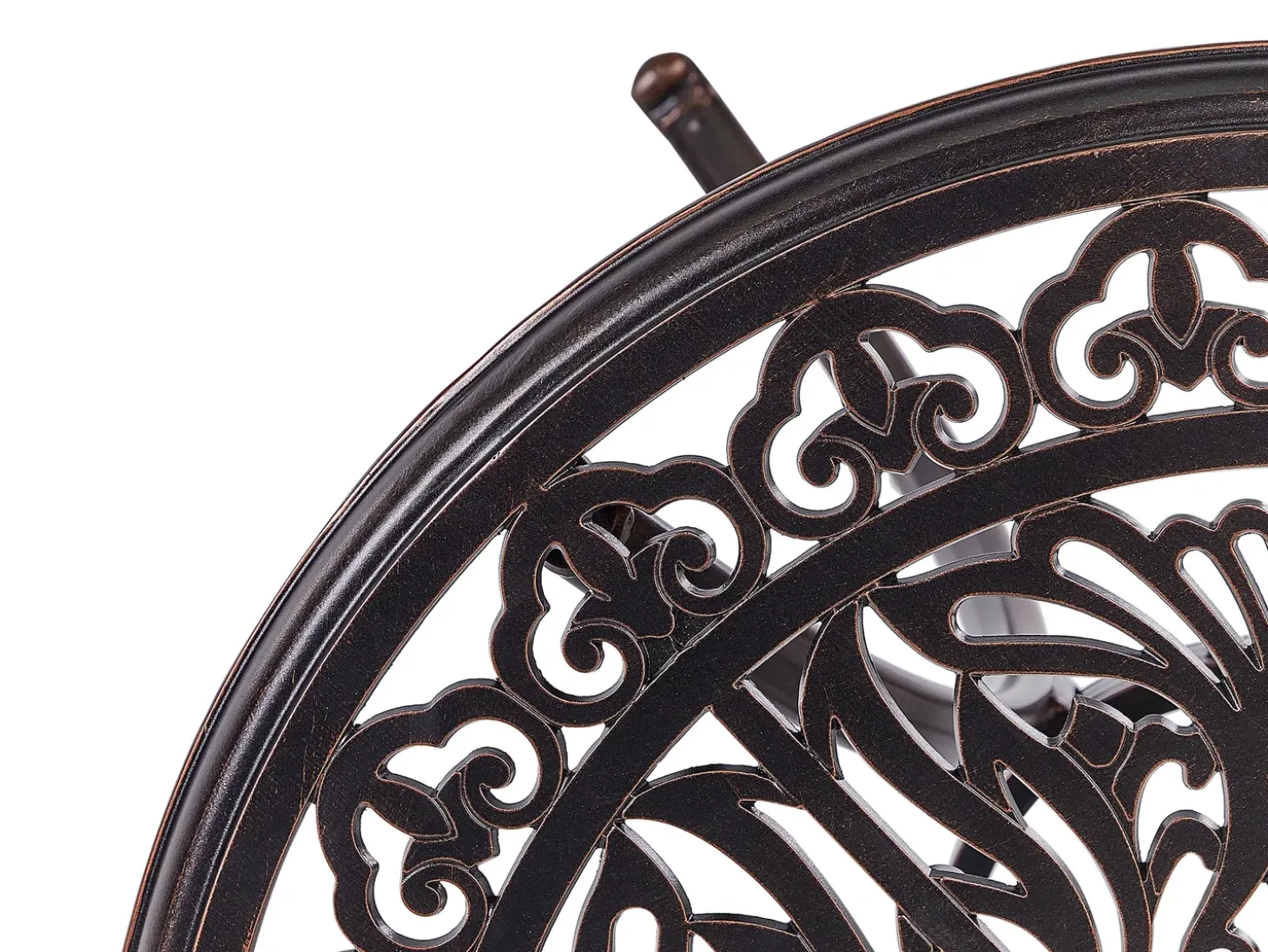Bistro bord ANDALO 68 cm 68 cm Metal Brun