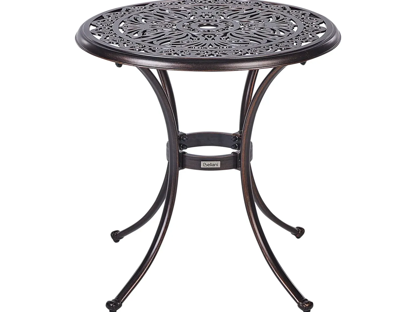 Bistro bord ANDALO 68 cm 68 cm Metal Brun