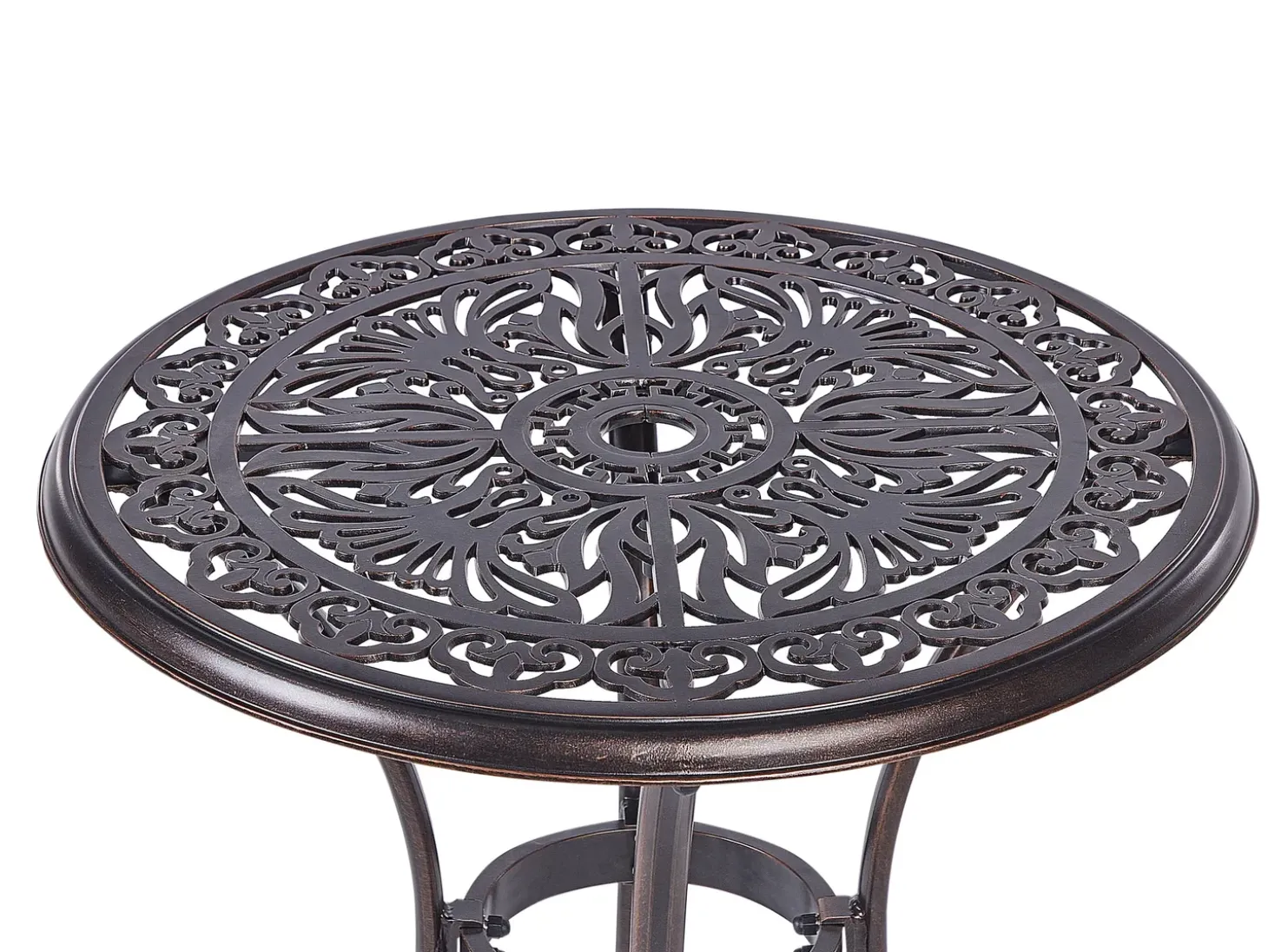 Bistro bord ANDALO 68 cm 68 cm Metal Brun