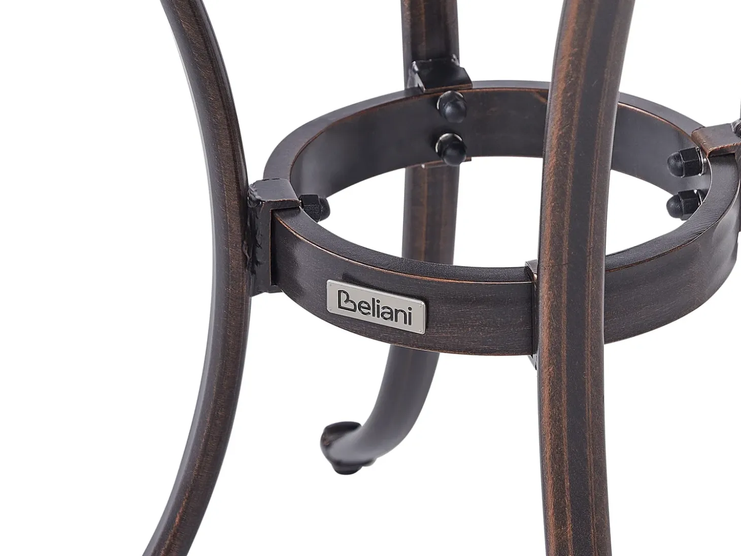 Bistro bord ANDALO 68 cm 68 cm Metal Brun
