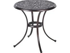 Bistro bord ANDALO 68 cm 68 cm Metal Brun