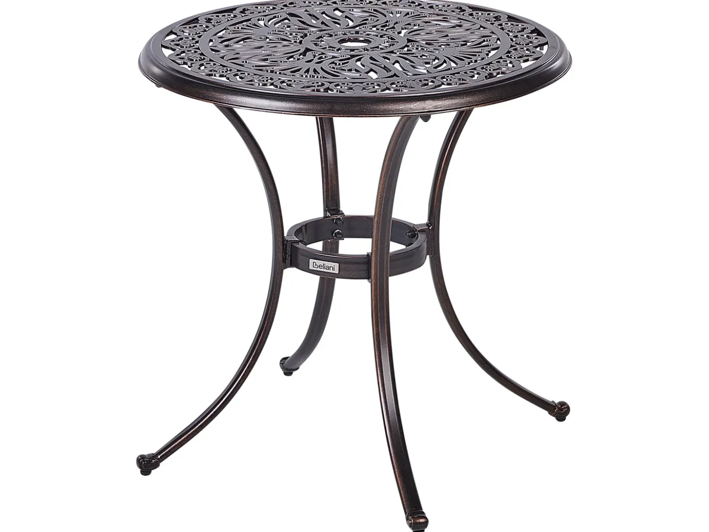 Bistro bord ANDALO 68 cm 68 cm Metal Brun