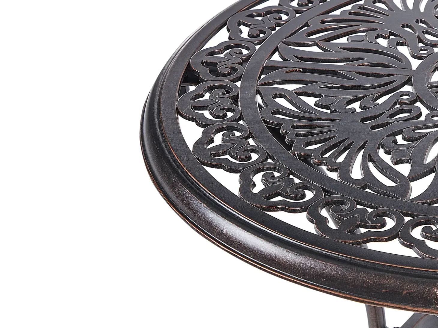 Bistro bord ANDALO 68 cm 68 cm Metal Brun
