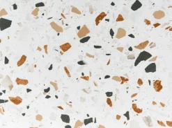 Bistro bord ARTENA 60 cm 60 cm Terrazzo effekt Metal Sort