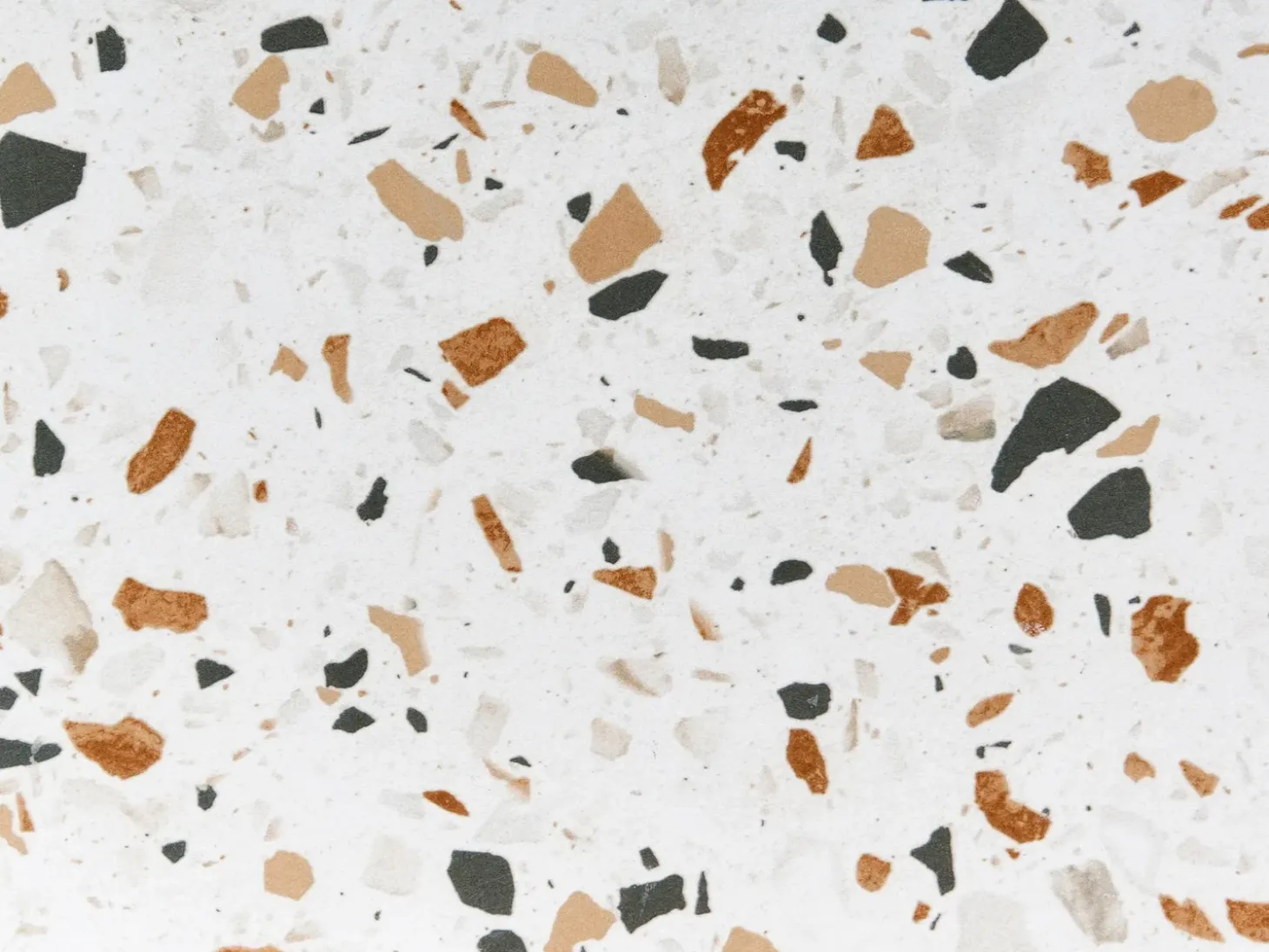Bistro bord ARTENA 60 cm 60 cm Terrazzo effekt Metal Sort