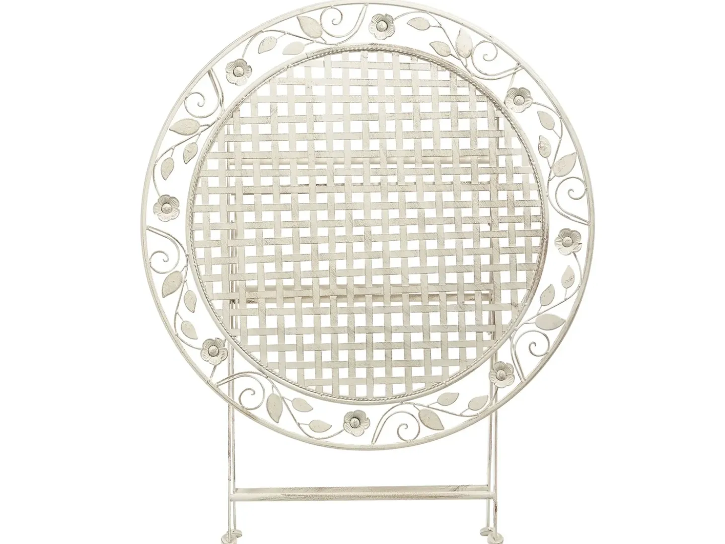 Bistro bord BIVIO 90 cm 90 cm Metal Cremehvid