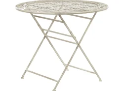 Bistro bord BIVIO 90 cm 90 cm Metal Cremehvid