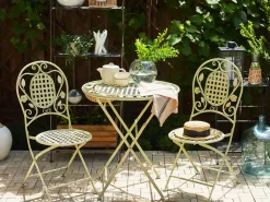 Bistro bord BIVIO 70 cm 70 cm Metal Lysegrøn