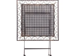 Bistro bord BORMIO 70 cm 70 cm Metal Sort