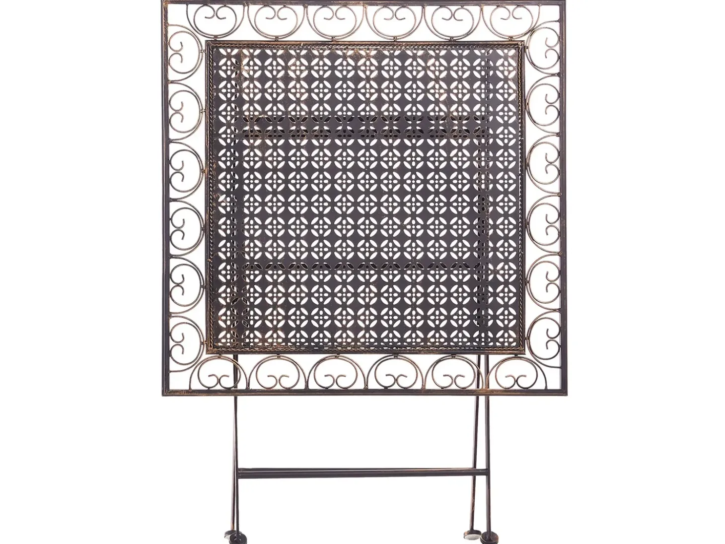 Bistro bord BORMIO 70 cm 70 cm Metal Sort