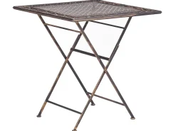 Bistro bord BORMIO 70 cm 70 cm Metal Sort