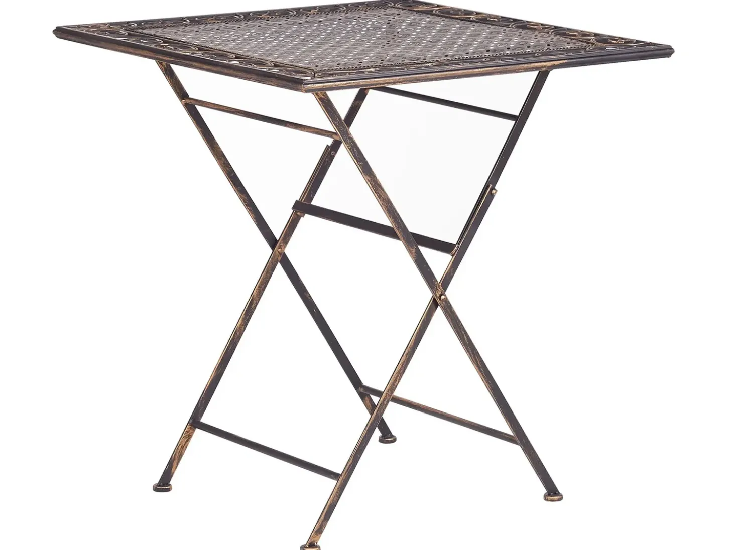 Bistro bord BORMIO 70 cm 70 cm Metal Sort