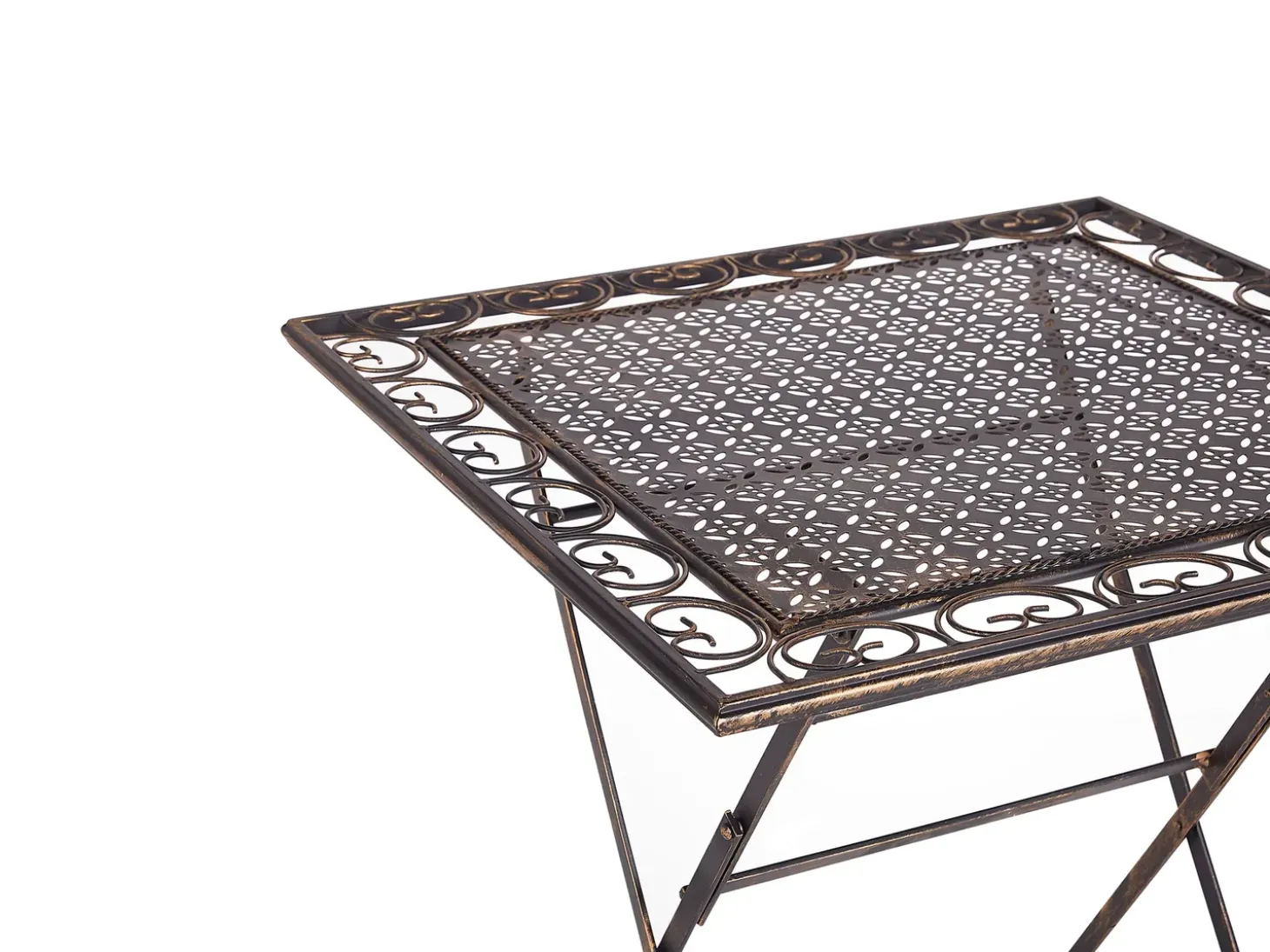 Bistro bord BORMIO 70 cm 70 cm Metal Sort