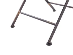 Bistro bord BORMIO 70 cm 70 cm Metal Sort