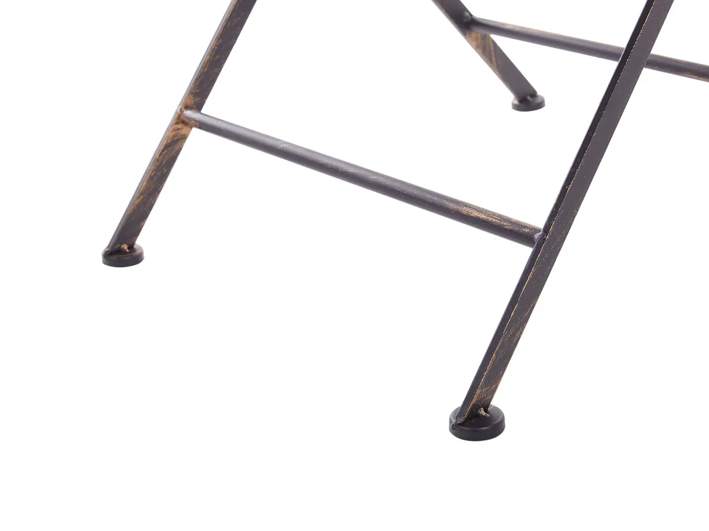 Bistro bord BORMIO 70 cm 70 cm Metal Sort