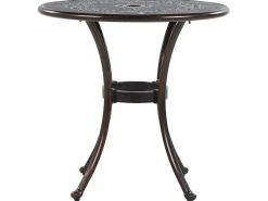 Bistro bord BOVINO 65 cm 65 cm Metal Mørkebrun