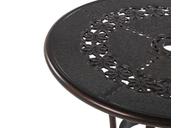 Bistro bord BOVINO 65 cm 65 cm Metal Mørkebrun