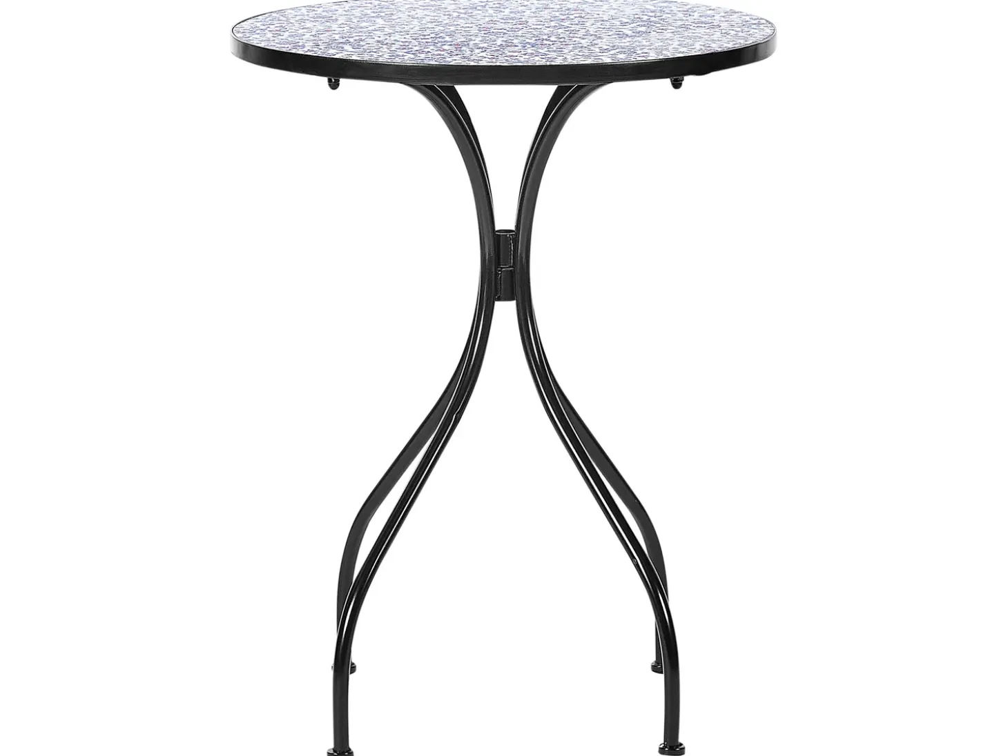 Bistro bord CAMPRENA 60 cm 60 cm Metal Sort
