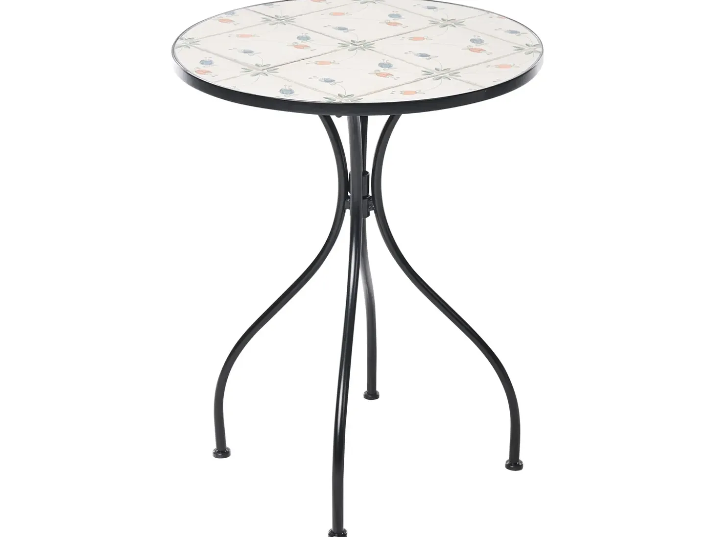 Bistro bord CARONA 60 cm 60 cm Metal Sort