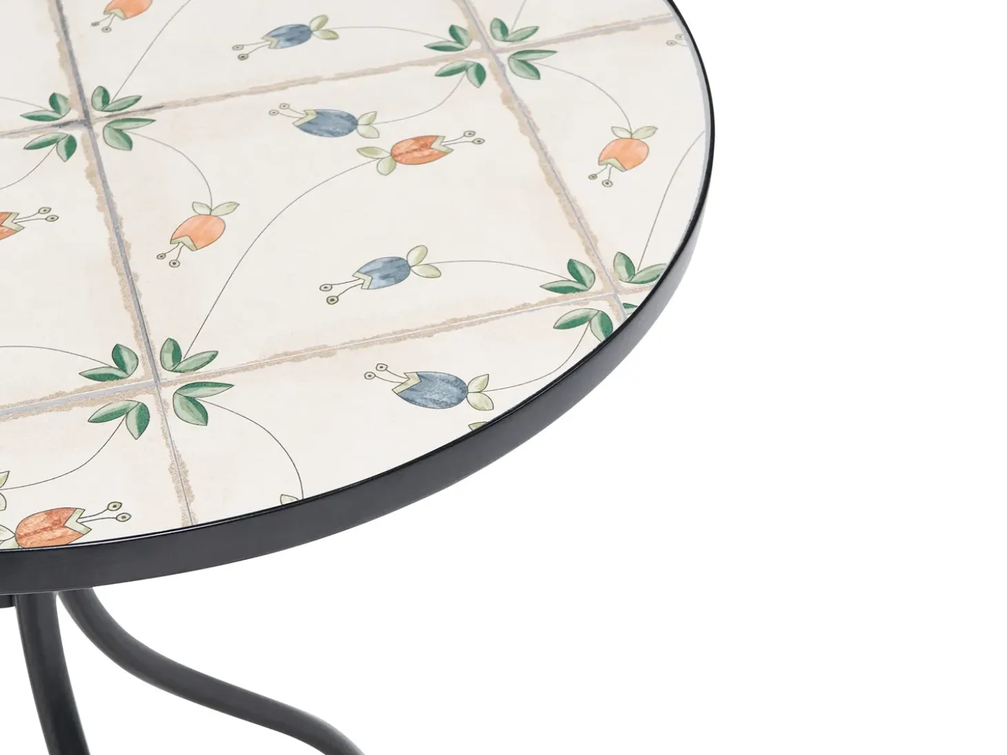 Bistro bord CARONA 60 cm 60 cm Metal Sort