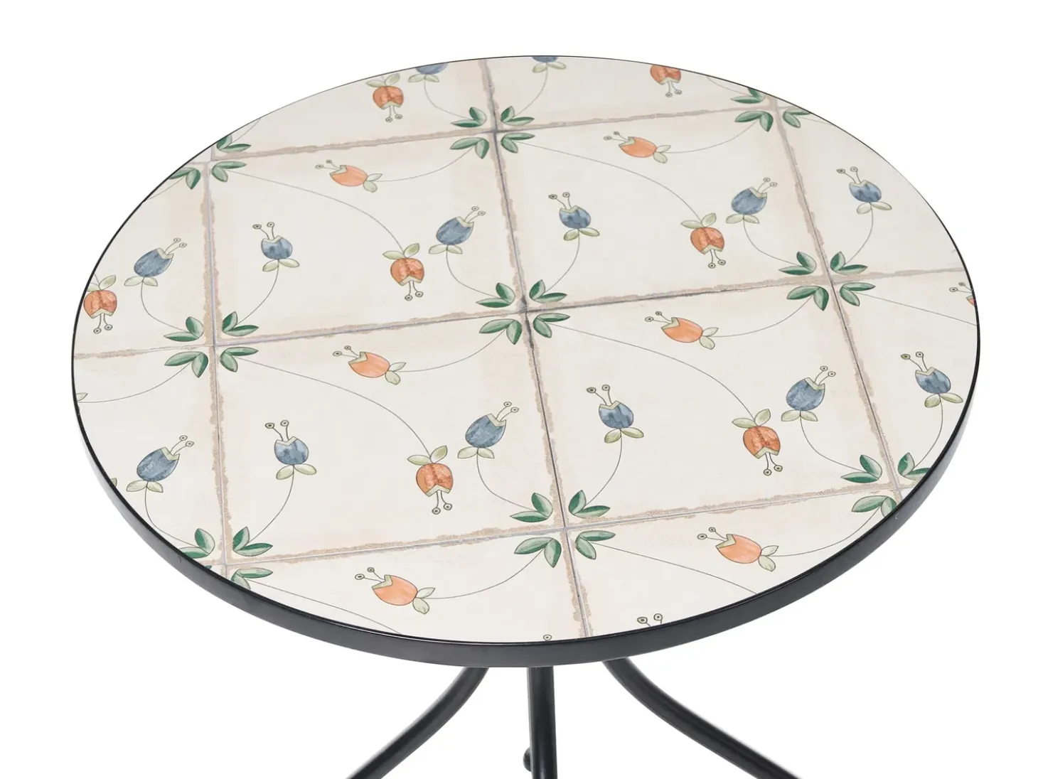 Bistro bord CARONA 60 cm 60 cm Metal Sort