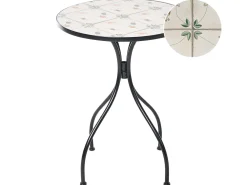 Bistro bord CARONA 60 cm 60 cm Metal Sort