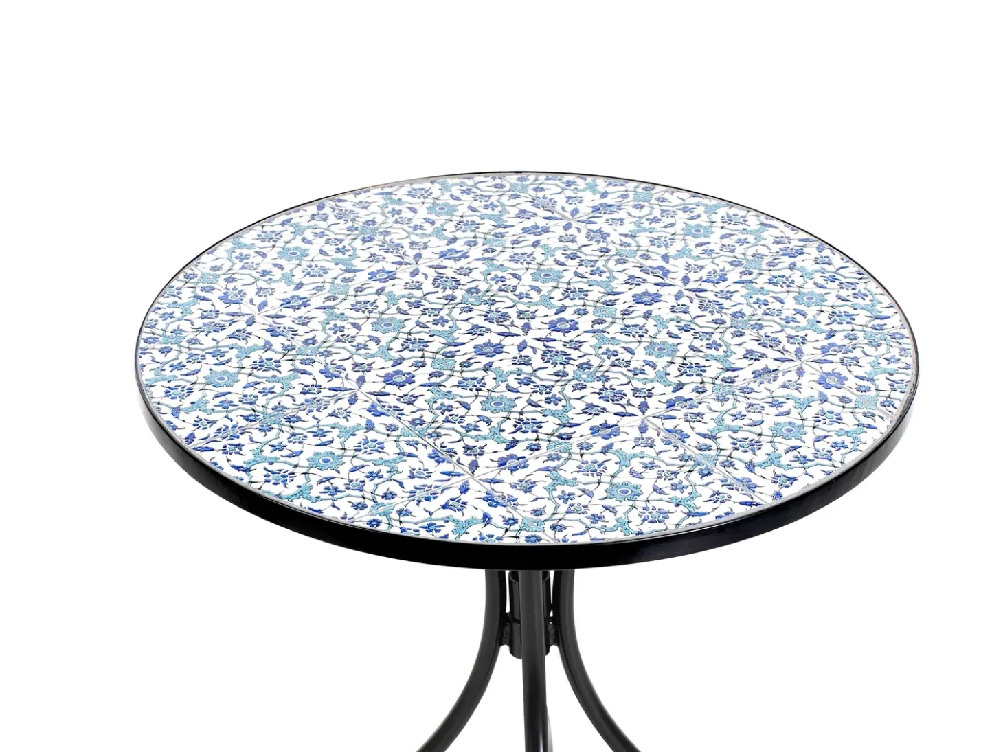 Bistro bord CHAPECO 60 cm 60 cm Metal Sort