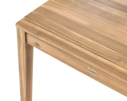 Bistro bord CHIOGGIA 70 cm 70 cm Certificeret akacietræ Lysebrun