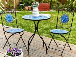 Bistro bord CIGLIANO 60 cm 60 cm Metal Sort