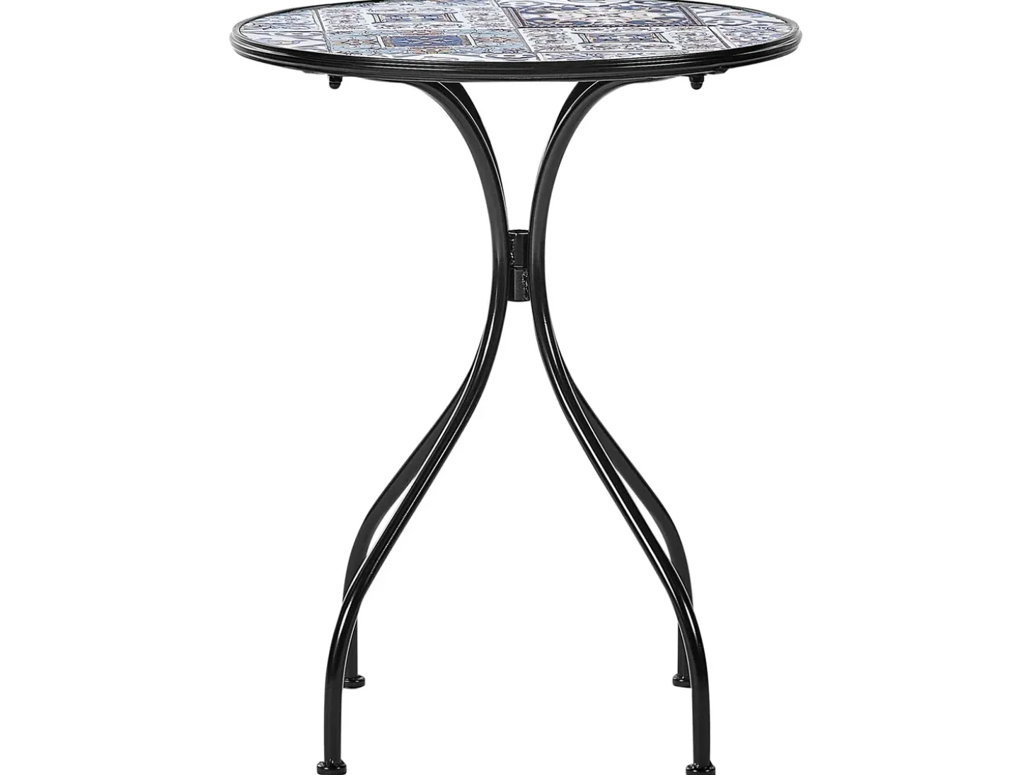 Bistro bord CIVITA 60 cm 60 cm Metal Sort