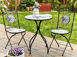 Bistro bord CIVITA 60 cm 60 cm Metal Sort