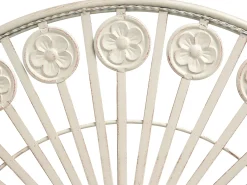 Bistro bord COGGIA 80 cm 37 cm Metal Lys Beige