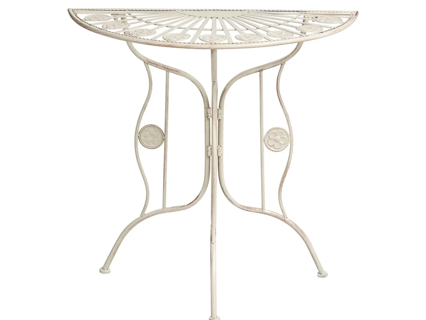 Bistro bord COGGIA 80 cm 37 cm Metal Lys Beige