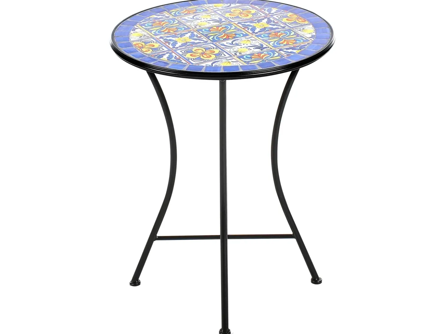 Bistro bord CORIANO 60 cm 60 cm Metal Sort