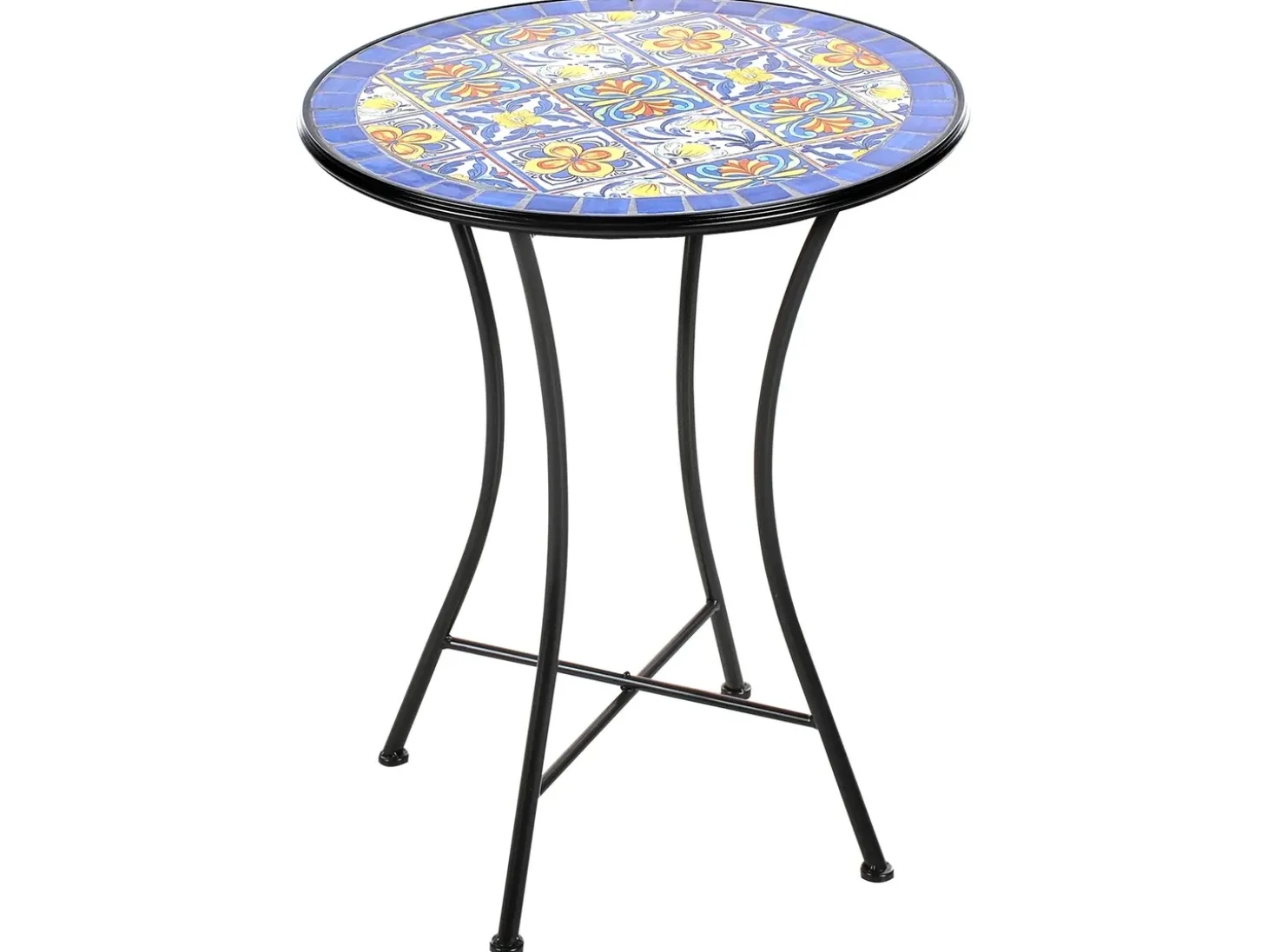 Bistro bord CORIANO 60 cm 60 cm Metal Sort