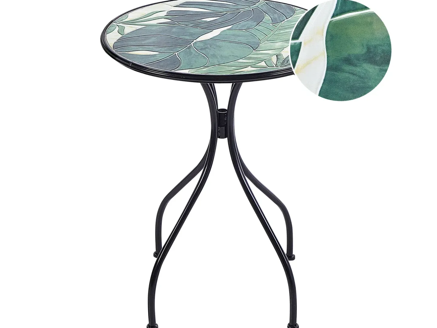 Bistro bord COZZANA 60 cm 60 cm Metal Sort