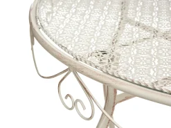 Bistro bord FOLELLI 80 cm 36 cm Metal Lys Beige