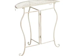 Bistro bord FOLELLI 80 cm 36 cm Metal Lys Beige