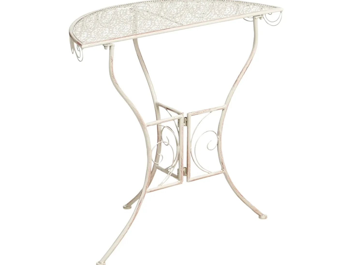Bistro bord JUINA 80 cm 36 cm Metal Lys Beige