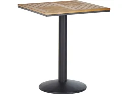 Bistro bord PALMI 60 cm 60 cm Træ effekt Brun