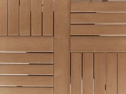 Bistro bord PALMI 60 cm 60 cm Træ effekt Brun