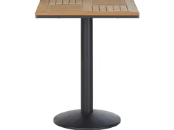 Bistro bord PALMI 60 cm 60 cm Træ effekt Brun