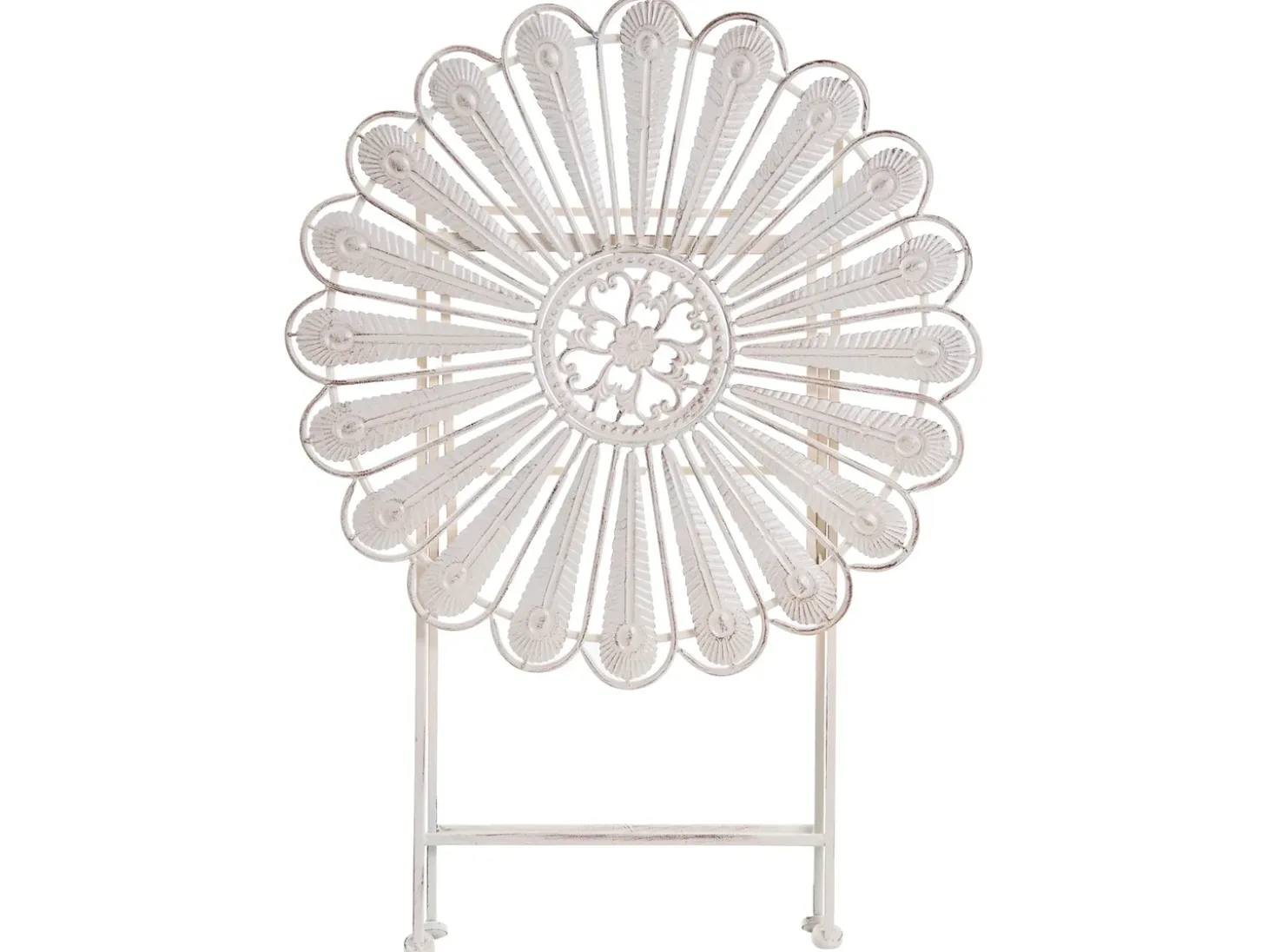 Bistro bord PAVIA 71 cm 71 cm Metal Cremehvid