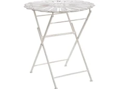 Bistro bord PAVIA 71 cm 71 cm Metal Cremehvid