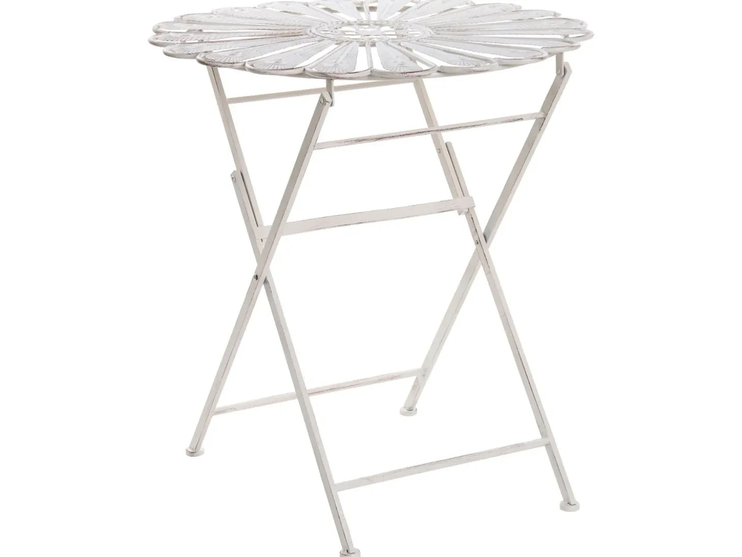 Bistro bord PAVIA 71 cm 71 cm Metal Cremehvid