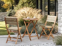 Bistro bord PROSSEDI 60 cm 60 cm Akacietræ Brun