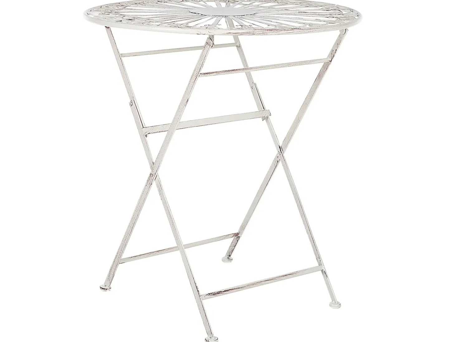 Bistro bord SCAFA 70 cm 70 cm Metal Hvid