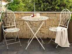 Bistro bord STIFFE 70 cm 70 cm Metal Hvid