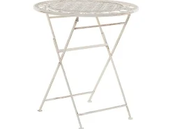 Bistro bord TRIESTE 70 cm 70 cm Metal Lys Beige